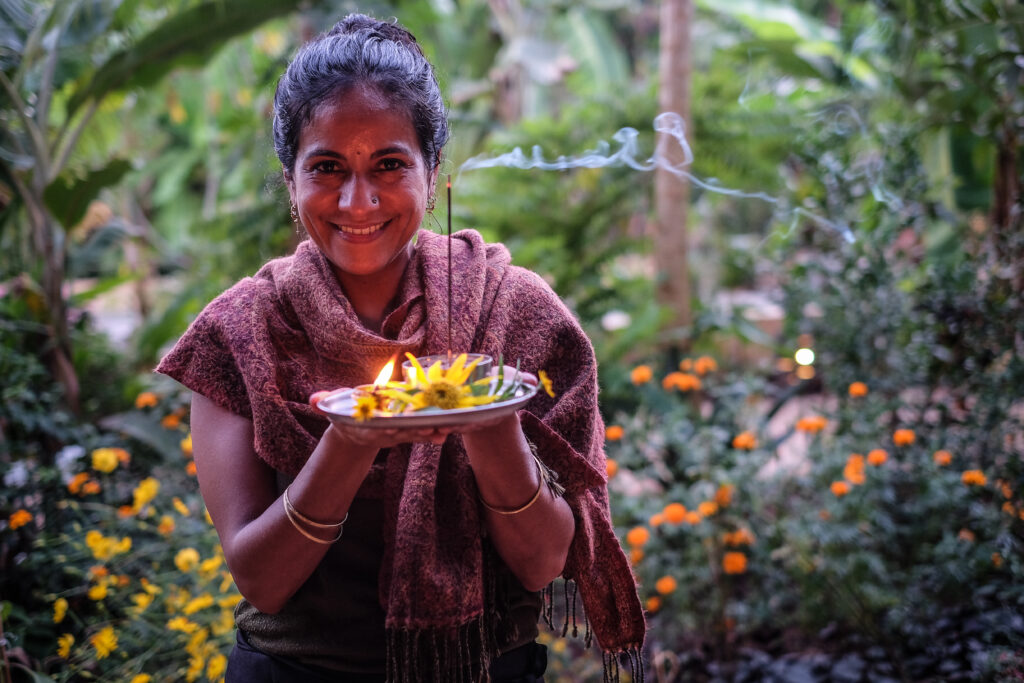 Community project in an Indian village