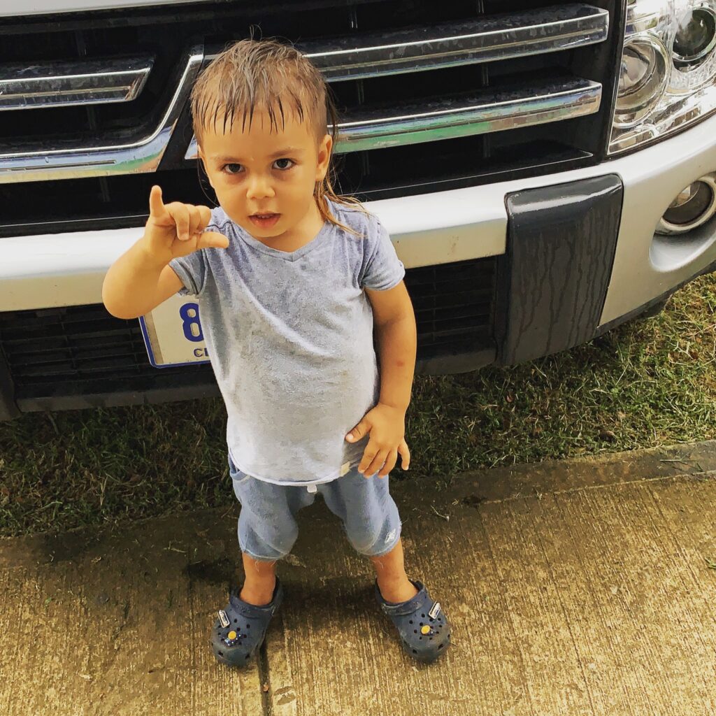 Tropical garden on a Costa Rica property