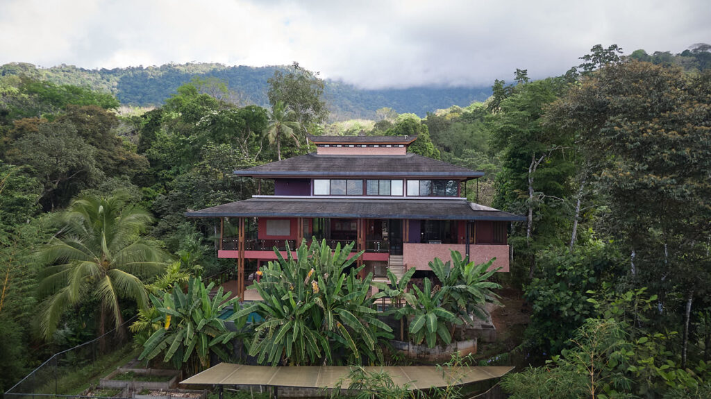 Aerial drone view of Cascavita and surrounding landscape