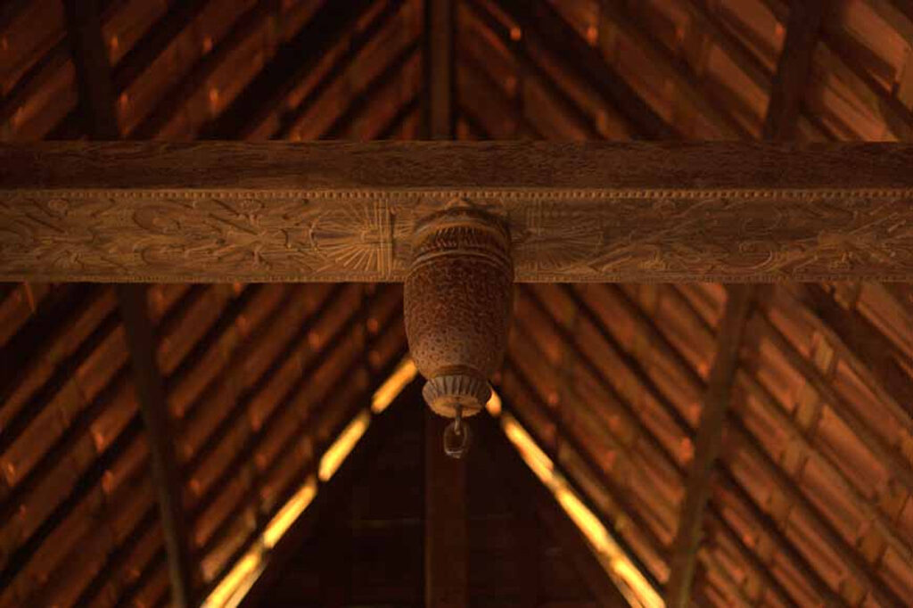 Carved architectural detail at Samata, Goa