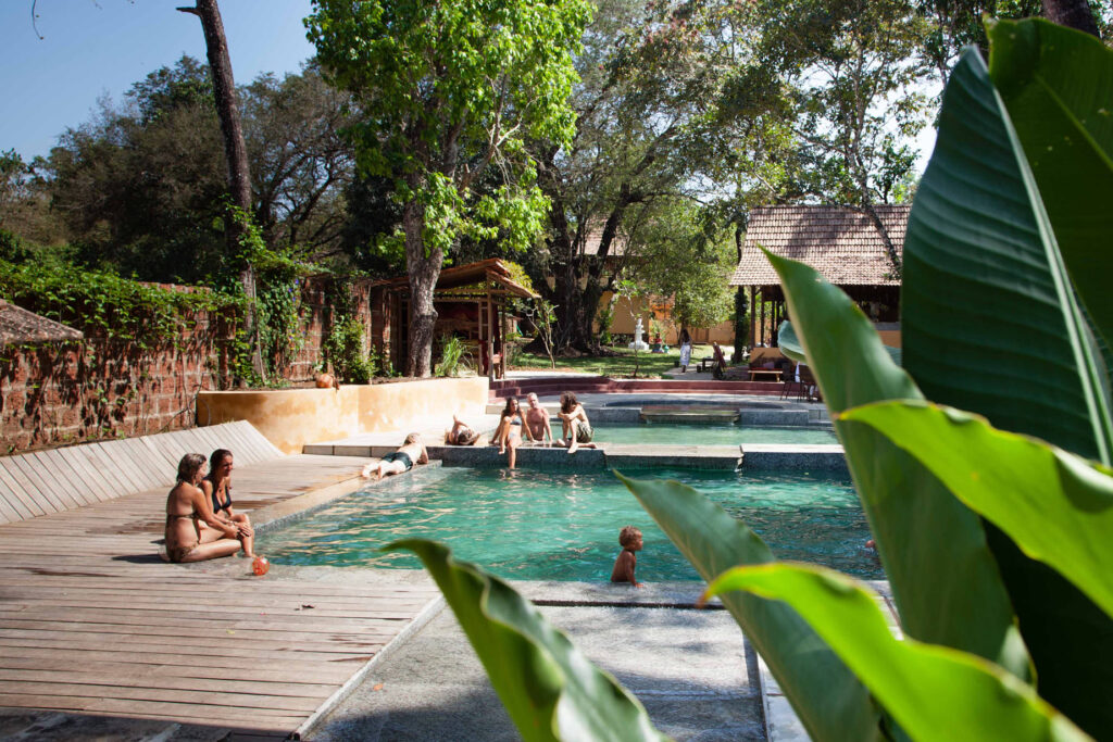 Wide interior space at Samata retreat, Goa