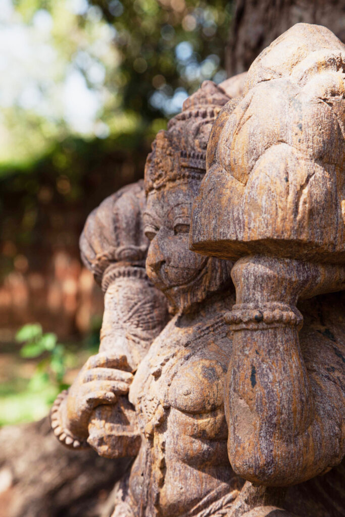 Vertical space detail at Samata retreat, Goa