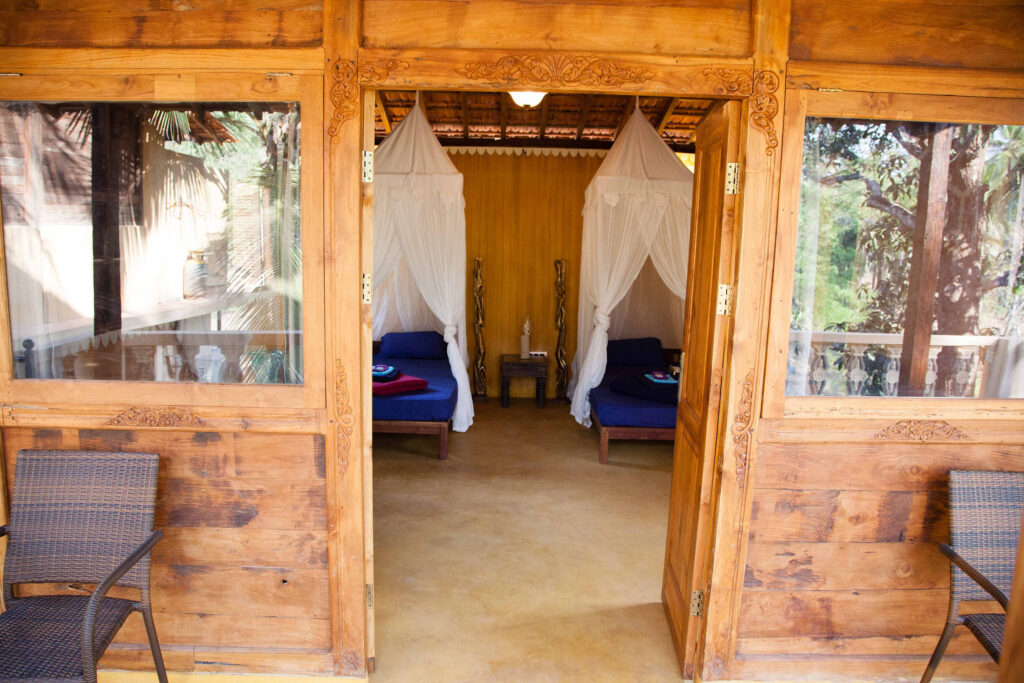 Evening atmosphere at Samata retreat, Goa