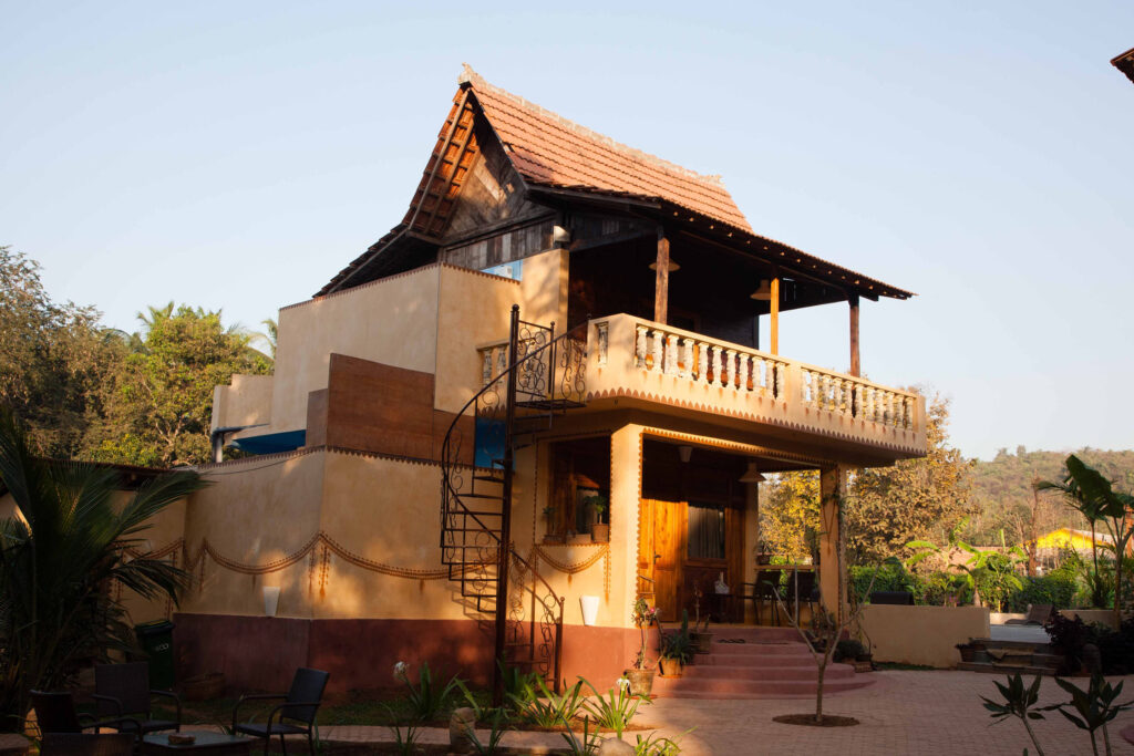 Garden view from Samata retreat center, Goa