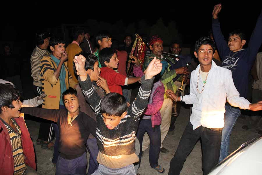 Village festival in the Indian Himalayas